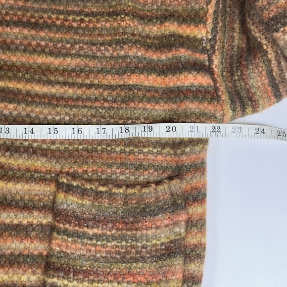 Loft Women's Acrylic Blend Pocket Fall Full Zip Fuzzy Sweater Size L - Picture 7 of 8